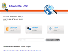 Tablet Screenshot of libroglobal.com